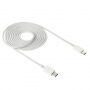 Adatátviteli és töltőkábel USB-C / USB-C - iPhone / iPad / MacBook / AirPods - 2 m - fehér