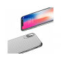 MCDODO védő tok 3D mintával Apple iPhone XS / iPhone X - ezüst