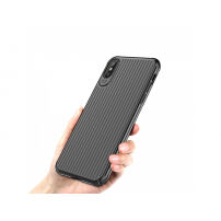 MCDODO védő tok 3D mintával Apple iPhone XS / iPhone X - fekete