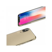 MCDODO védő tok 3D mintával Apple iPhone XS / iPhone X - arany