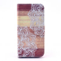 Borító / tok Apple iPhone 5 / 5S / SE (2016) - fehér mandala
