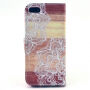 Borító / tok Apple iPhone 5 / 5S / SE (2016) - fehér mandala
