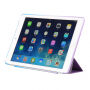 Szivárvány Smart tok / borító alvás funkcióval és állvánnyal Apple iPad 9,7" (2017) / iPad 2018 - lila-kék