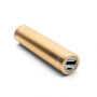 Mini külső akkumulátor / power bank 2600mAh - ajakrúzs méret - arany