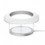 Szilikon védőtok MagSafe vezeték nélküli töltőhöz - fehér