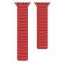 Szilikon szíj mágneses rögzítéssel - Apple Watch Ultra 49mm / 46mm / 45mm / 44mm / 42mm - piros