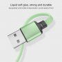 3 az 1-ben tekercselő adatátviteli és töltő kábel USB-A / USB-C / Lightning / micro USB - iPhone / iPad / iPod / AirPods - 1 m - rózsaszín