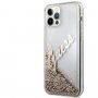 Guess Liquid Glitter Vintage tok - iPhone 12 Pro Max - arany