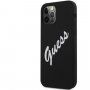 Guess Vintage Script szilikon tok - iPhone 12 Pro Max - fekete