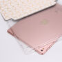 Védő tok / borító alvás funkcióval és állvánnyal Apple iPad Pro 9,7" / Air 2 - fehér rózsaszín-arany mintával