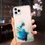 Ütésálló átlátszó tok márvány mintával - iPhone 12 Pro Max - világoskék