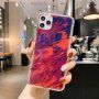 Ütésálló védőtok - absztrakt festmény - iPhone 11 Pro - fukszia
