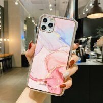 Ütésálló védőtok - absztrakt festmény - iPhone 11 Pro Max - rózsaszín