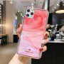Ütésálló védőtok - absztrakt festmény - iPhone 11 Pro - piros- - rózsaszín