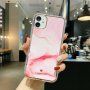 Ütésálló márvány mintás tok - iPhone 11 Pro - rózsaszín