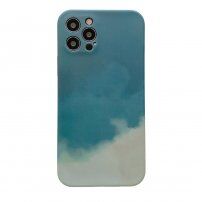 Szilikon védőtok - iPhone 11 Pro Max - türkizkék-szürke