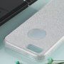 Csillámló tok iPhone 5 / 5S / SE (2016) - ezüst