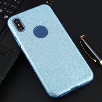 Csillámló tok iPhone X / XS - kék