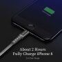 DUX DUCIS szinkronizáló és töltőkábel - iPhone, iPad iPod - 1m - szürke