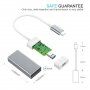 Adapter USB-C / Mini DisplayPort mert MacBook - 10cm - fehér
