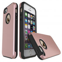 Védő tok Apple iPhone SE (2016) / 5S / 5 - rózsaszín-arany