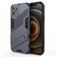 Tartós védőtok állvánnyal - iPhone 12 - szürke