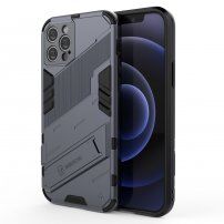 Tartós védőtok állvánnyal - iPhone 12 Pro - szürke