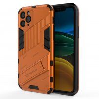 Tartós védőtok állvánnyal - iPhone 11 - narancssárga