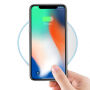 HAMTOD elegáns vezeték nélküli QI töltő Apple iPhone - fehér