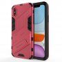 Tartós védőtok állvánnyal - iPhone X / XS - rózsaszín