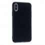 Védő szilikon tok iPhone X / XS - fekete