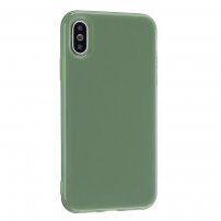 Védő szilikon tok iPhone XR - olívazöld