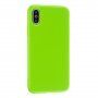Védő szilikon tok iPhone XR - zöld