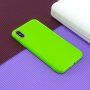 Védő szilikon tok iPhone XR - zöld