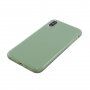 Védő szilikon tok iPhone XS Max - olívazöld