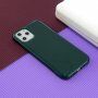 Védő szilikon tok iPhone 11 Pro Max - sötétzöld
