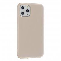 Védő szilikon tok iPhone 11 Pro Max - bézs
