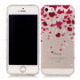 Tok puha műanyagból Apple iPhone SE (2016) / 5S / 5 - szívecskék és virágok