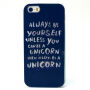 Tok puha műanyagból Apple iPhone SE (2016) / 5S / 5 - allways be a unicorn