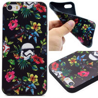 Védő tok puha műanyagból Apple iPhone SE (2016) / 5 / 5S - Stormtrooper dzsungelben
