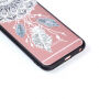 Műanyag védő tok fekete kerettel Apple iPhone 6 / 6S - álomfogó tollakkal