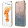 KAVARO védőtok csillogó kövekkel Apple iPhone 6S Plus / 6 Plus - kék lepkékkel
