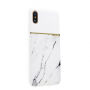 SULADA elegáns tok márvány mintával Apple iPhone XS / iPhone X - fehér