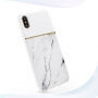 SULADA elegáns tok márvány mintával Apple iPhone XS / iPhone X - fehér