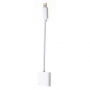 Redukció lightning és jack 3.5 konektorral töltéshez és zenehallgatáshoz egyszerre mert iPhone - fehér