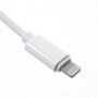 Redukció lightning és jack 3.5 konektorral töltéshez és zenehallgatáshoz egyszerre mert iPhone - fehér