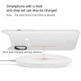 BASEUS vezeték nélküli QI töltő donut formában iPhone - fehér