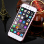 Luxus tok arany szívecskével és tartóval kövekkel Apple iPhone 6 Plus / 6S Plus - zöld virágok