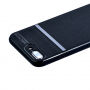 Elegáns tok csiszolt textúrával Apple iPhone 8 Plus / 7 Plus - fekete