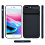 Elegáns tok csiszolt textúrával Apple iPhone 8 Plus / 7 Plus - fekete